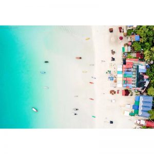 BEACH SHACKS AND BOATS